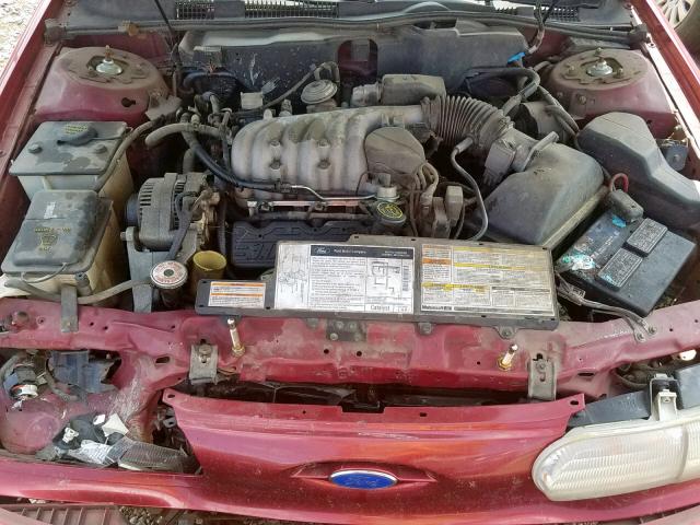 1FALP52U4SG242232 - 1995 FORD TAURUS GL RED photo 7