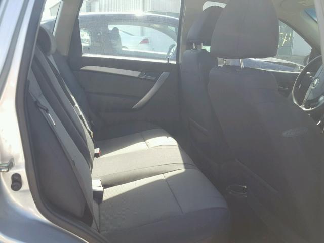KL1TD6DE0BB169377 - 2011 CHEVROLET AVEO LS SILVER photo 6
