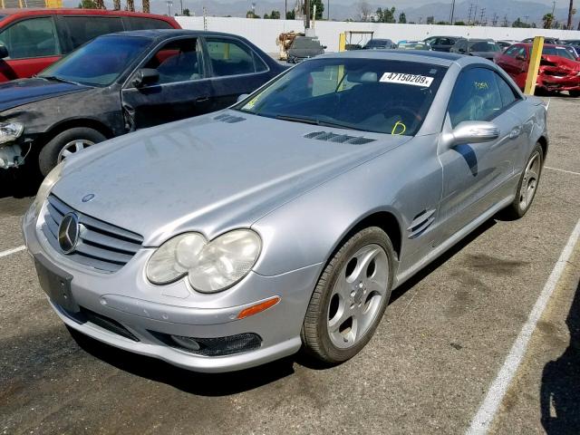 WDBSK75FX4F065321 - 2004 MERCEDES-BENZ SL 500 SILVER photo 2