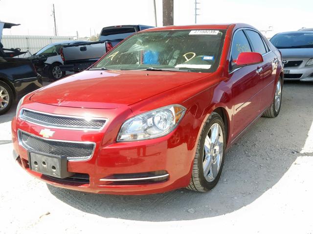 1G1ZC5E06CF322396 - 2012 CHEVROLET MALIBU 1LT RED photo 2