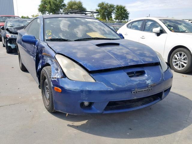 JTDDR32T110103218 - 2001 TOYOTA CELICA GT BLUE photo 1