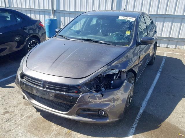 1C3CDFBB6ED831803 - 2014 DODGE DART SXT CHARCOAL photo 2