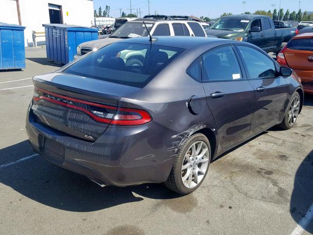 1C3CDFBB6ED831803 - 2014 DODGE DART SXT CHARCOAL photo 4