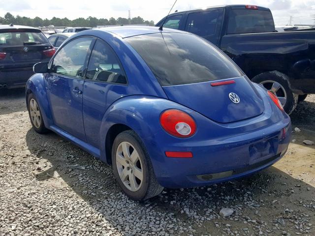 3VWPW31C27M511317 - 2007 VOLKSWAGEN NEW BEETLE Կապույտ լուսանկար 3