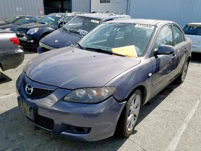 JM1BK32G291216745 - 2009 MAZDA 3 I GRAY photo 2