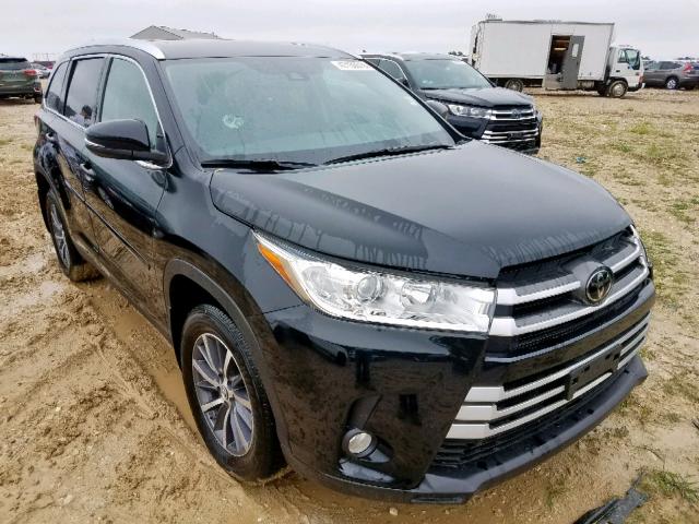 5TDJZRFH2KS572151 - 2019 TOYOTA HIGHLANDER BLACK photo 1