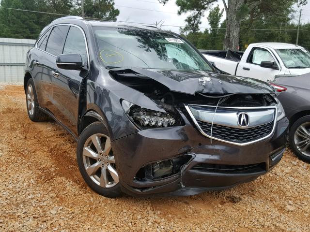 5FRYD4H85EB038999 - 2014 ACURA MDX ADVANC GRAY photo 1