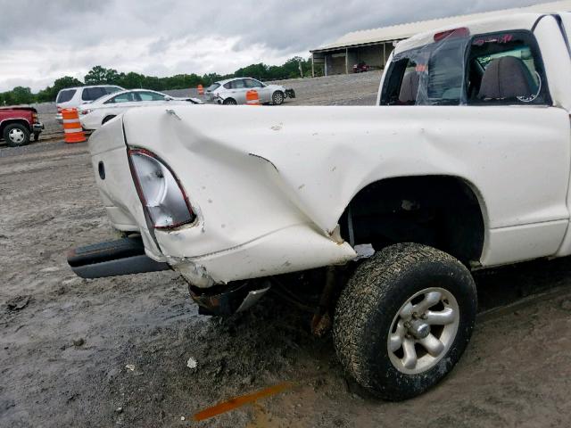 1B7FL26X7VS132069 - 1997 DODGE DAKOTA WHITE photo 9