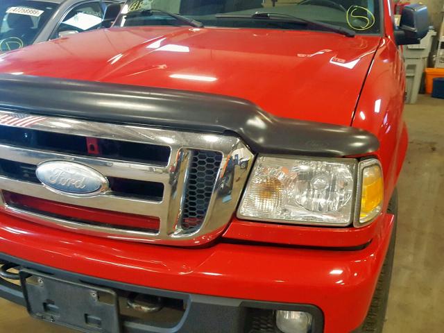 1FTZR45EX7PA71233 - 2007 FORD RANGER SUP RED photo 10