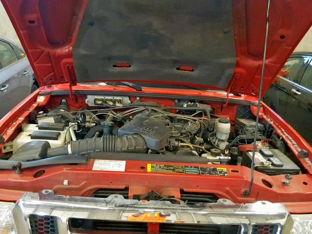 1FTZR45EX7PA71233 - 2007 FORD RANGER SUP RED photo 7