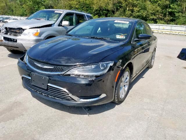 1C3CCCAB6FN642745 - 2015 CHRYSLER 200 LIMITE BLACK photo 2