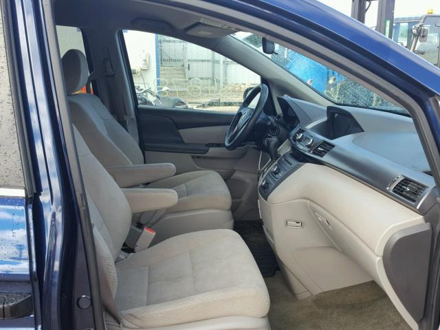 5FNRL5H23EB113337 - 2014 HONDA ODYSSEY LX BLUE photo 5