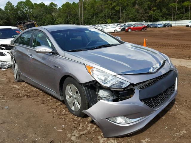 KMHEC4A48DA065180 - 2013 HYUNDAI SONATA HYB GRAY photo 1