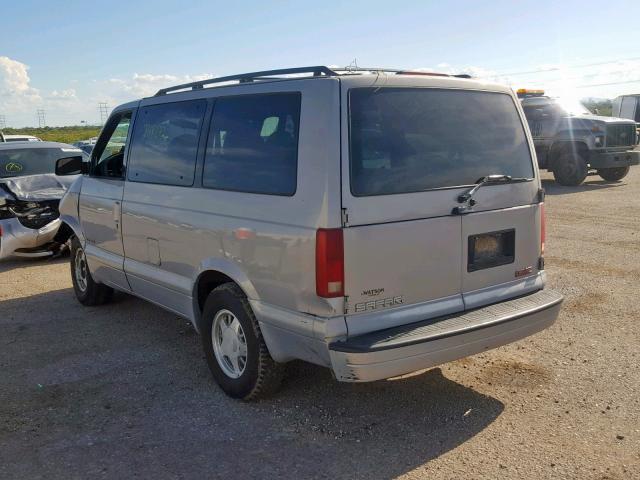 1GKDM19W4YB542516 - 2000 GMC SAFARI XT SILVER photo 3