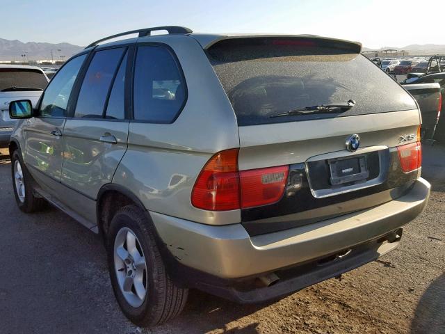 5UXFA53503LV81545 - 2003 BMW X5 3.0I TAN photo 3