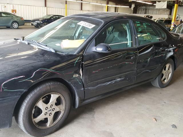 1FAFP55S42G215376 - 2002 FORD TAURUS SES BLACK photo 9