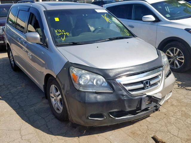 5FNRL38707B419396 - 2007 HONDA ODYSSEY EX SILVER photo 1