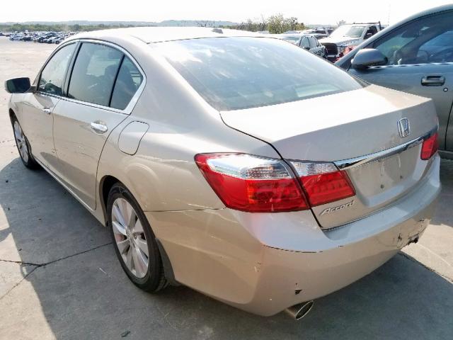 1HGCR3F89EA017464 - 2014 HONDA ACCORD EXL BEIGE photo 3