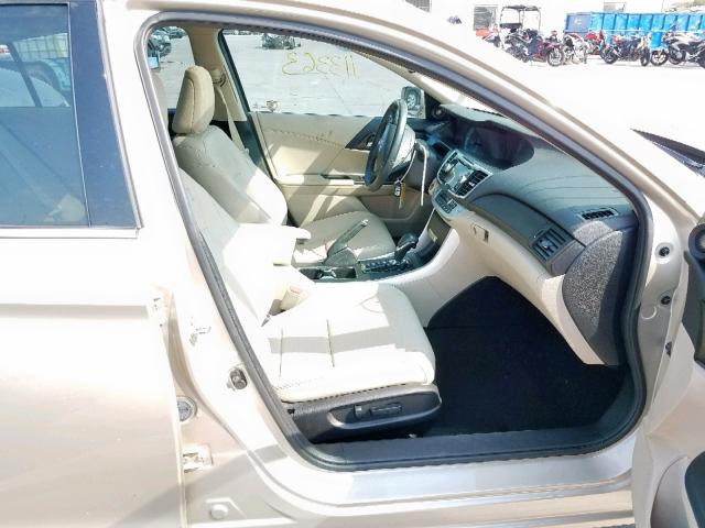 1HGCR3F89EA017464 - 2014 HONDA ACCORD EXL BEIGE photo 5