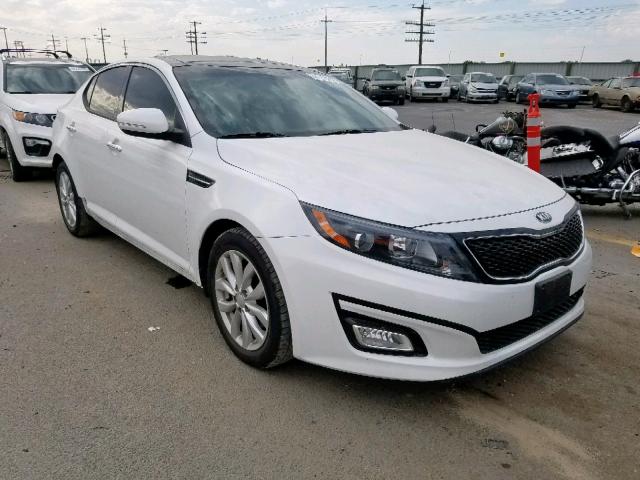 5XXGN4A79FG413707 - 2015 KIA OPTIMA EX WHITE photo 1