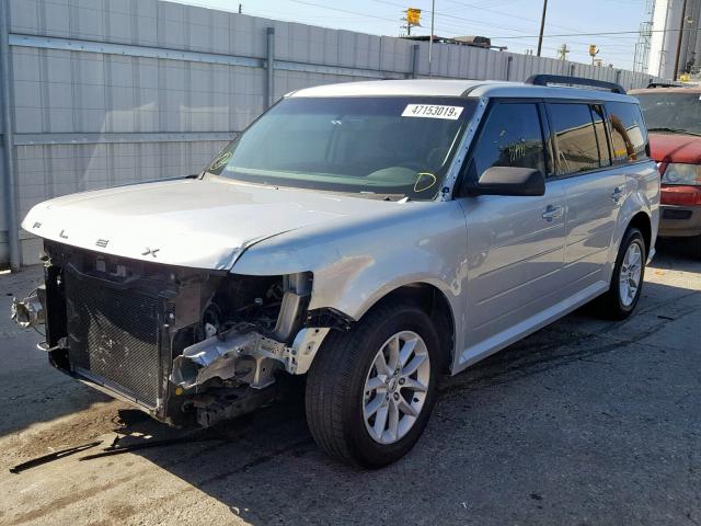 2FMGK5B81JBA19015 - 2018 FORD FLEX SE WHITE photo 2