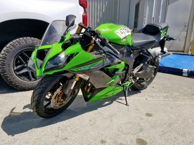 JKBZXJE14DA005945 - 2013 KAWASAKI ZX636 E GREEN photo 2