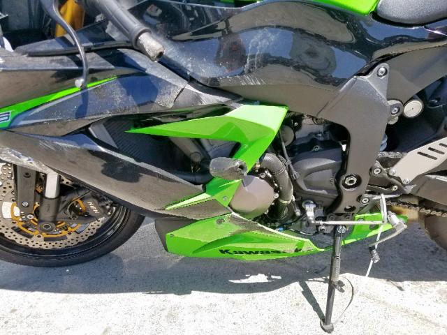 JKBZXJE14DA005945 - 2013 KAWASAKI ZX636 E GREEN photo 7