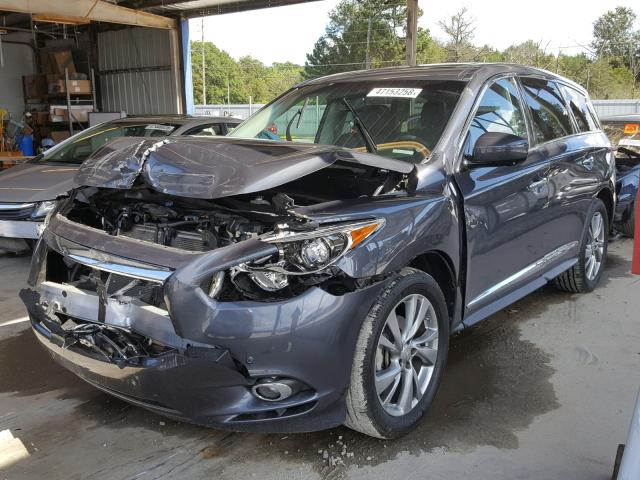 5N1AL0MN5DC310405 - 2013 INFINITI JX35 BASE BLUE photo 2