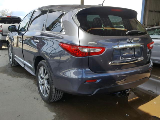 5N1AL0MN5DC310405 - 2013 INFINITI JX35 BASE BLUE photo 3