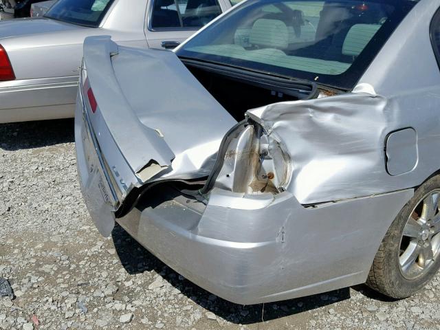 1G1ZT54815F326267 - 2005 CHEVROLET MALIBU LS SILVER photo 10