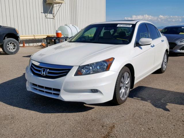 1HGCP3F87BA027802 - 2011 HONDA ACCORD EXL WHITE photo 2