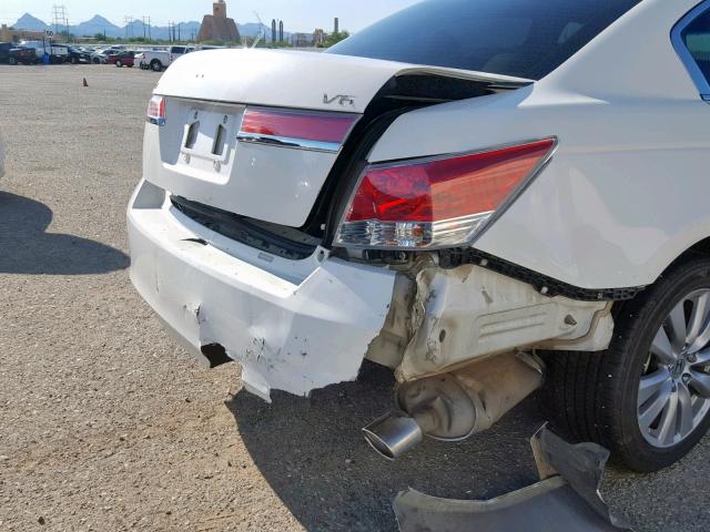 1HGCP3F87BA027802 - 2011 HONDA ACCORD EXL WHITE photo 9