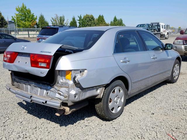 1HGCM56455A157261 - 2005 HONDA ACCORD LX SILVER photo 4