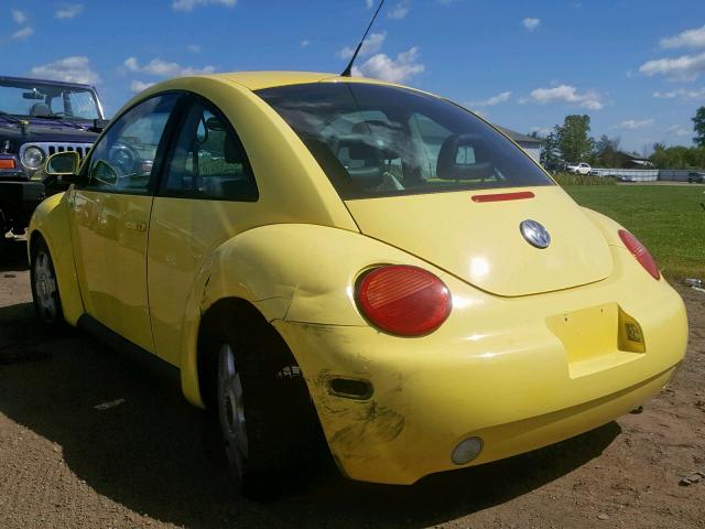 3VWCA21C1YM403067 - 2000 VOLKSWAGEN NEW BEETLE YELLOW photo 3