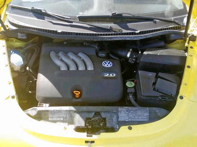 3VWCA21C1YM403067 - 2000 VOLKSWAGEN NEW BEETLE YELLOW photo 7