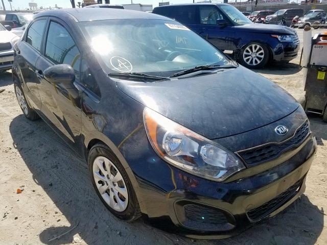 KNADM5A32D6139364 - 2013 KIA RIO LX BLACK photo 1