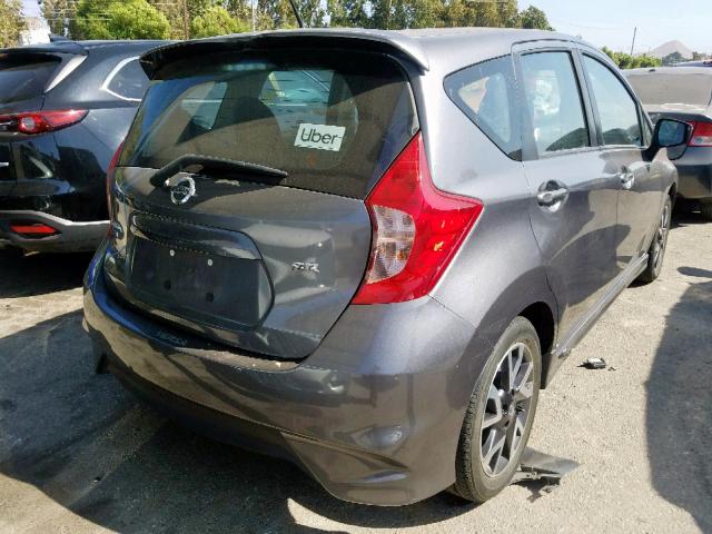 3N1CE2CP2HL376123 - 2017 NISSAN VERSA NOTE GRAY photo 4