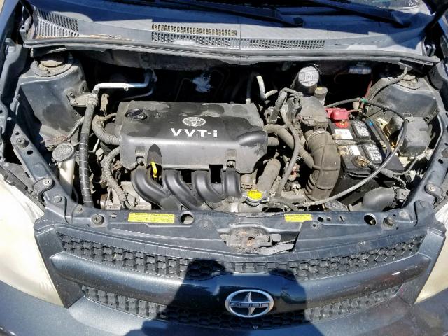 JTKKT624X65000921 - 2006 TOYOTA SCION XA GRAY photo 7