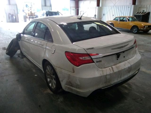 1C3CCBBG3CN268854 - 2012 CHRYSLER 200 TOURIN WHITE photo 3