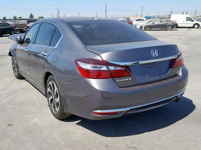 1HGCR2F87HA043981 - 2017 HONDA ACCORD EXL GRAY photo 3