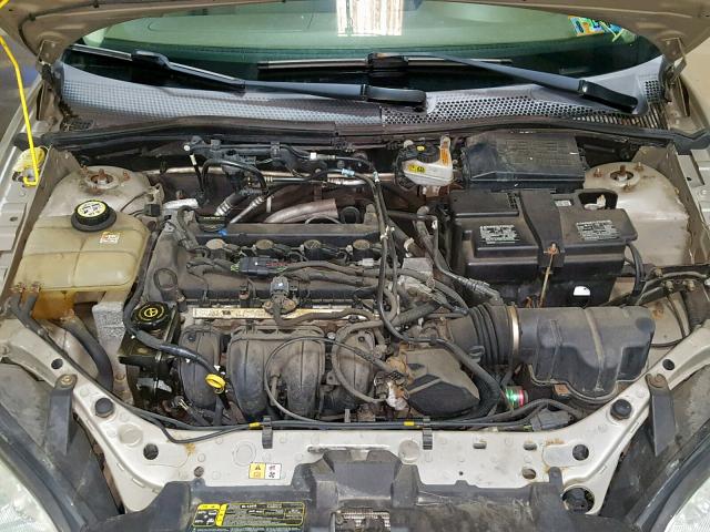 1FAFP34N27W214207 - 2007 FORD FOCUS ZX4 GOLD photo 7