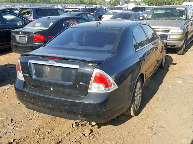 3FAHP08Z57R155595 - 2007 FORD FUSION SEL BLACK photo 4