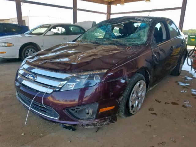 3FAHP0HA7BR323921 - 2011 FORD FUSION SE PURPLE photo 2