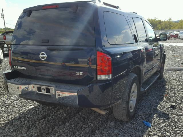 5N1AA08A67N702248 - 2007 NISSAN ARMADA SE BLUE photo 4