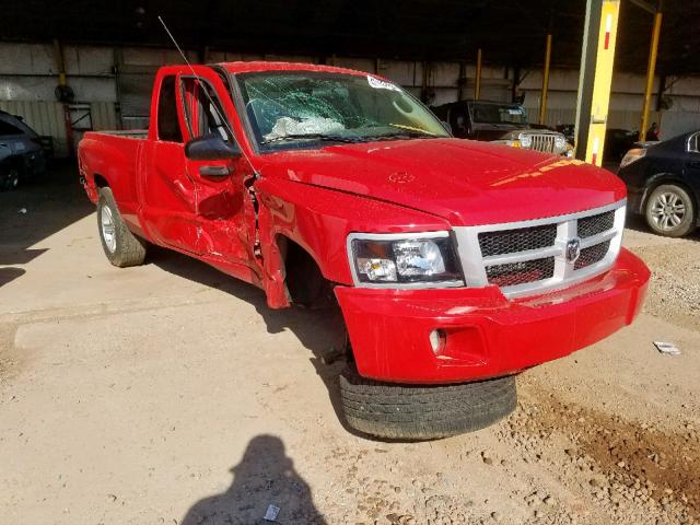 1D7RE3BK0BS695859 - 2011 DODGE DAKOTA SLT RED photo 1