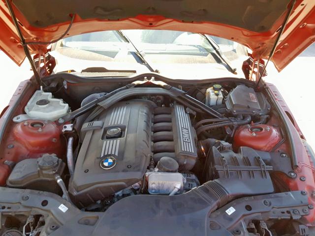 WBALM5C54BE378458 - 2011 BMW Z4 SDRIVE3 RED photo 7