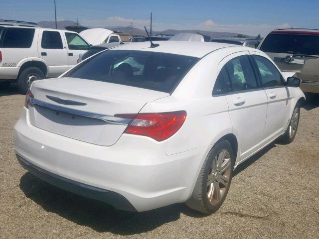 1C3CCBAB2CN318617 - 2012 CHRYSLER 200 LX WHITE photo 4