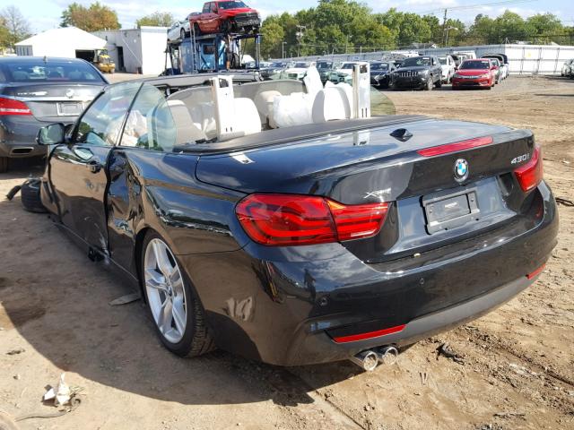 WBA4Z3C59JEC58201 - 2018 BMW 430XI BLACK photo 3