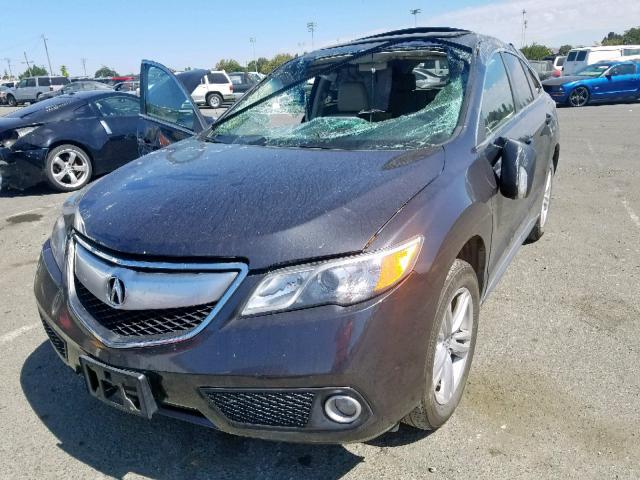 5J8TB3H57EL014753 - 2014 ACURA RDX TECHNO GRAY photo 2