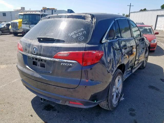 5J8TB3H57EL014753 - 2014 ACURA RDX TECHNO GRAY photo 4